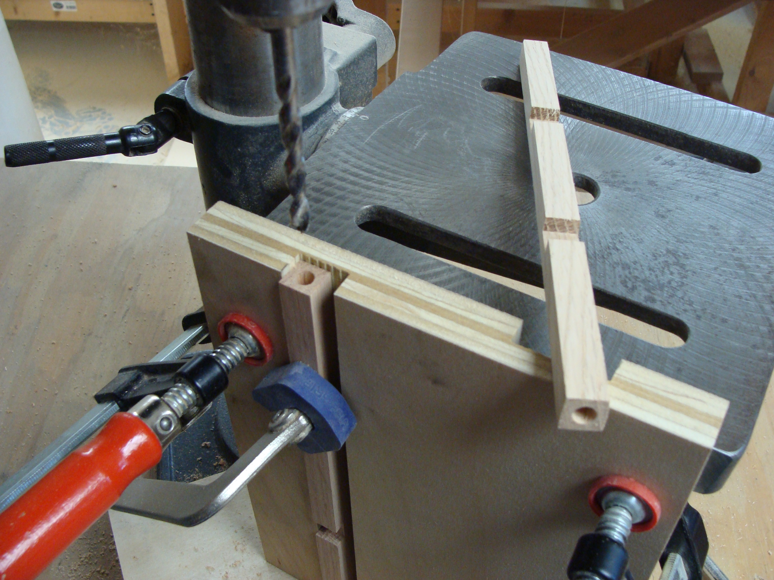 Drilling for Dowels, Right